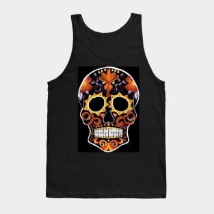 A Marigold Dia de Los Muertos Tank Top